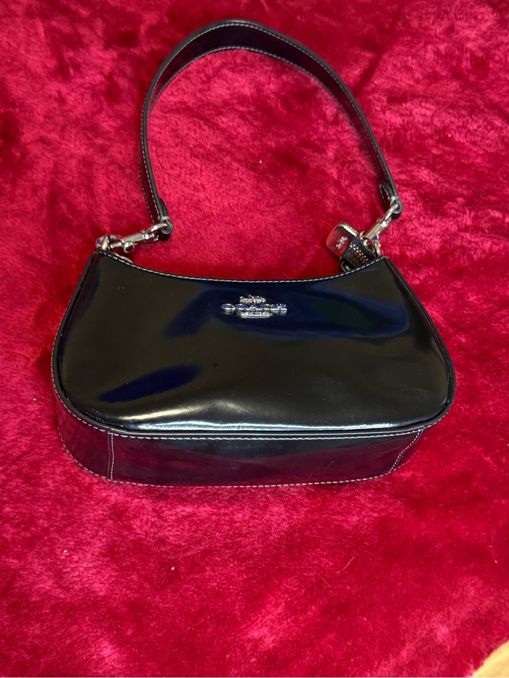Coach teri mini Shoulder Bag with Silver Hardware - No long strap - Picture 5 of 10